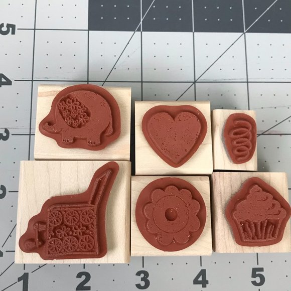 Stampin' Up! Carnival Set Rubber Stamps Set of 6 - Picture 2 of 5